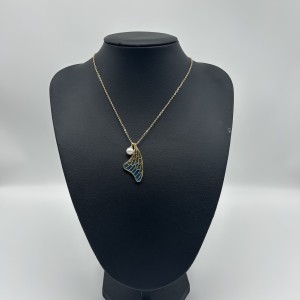 Gold Half Butterfly Necklace