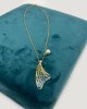 Gold Half Butterfly Necklace