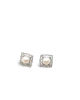 Diamond Pearl Earrings
