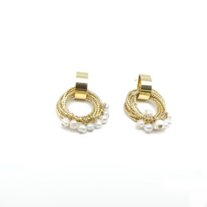 Hoop Pearl Earrings