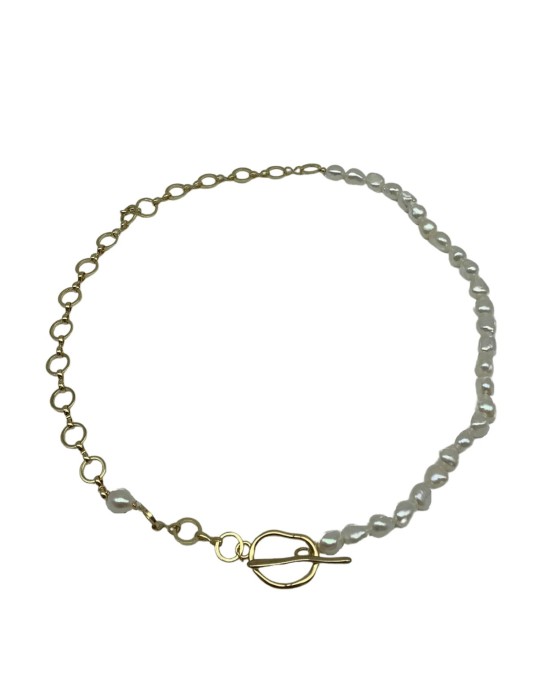 Baroque Pearl Clavicle Chain