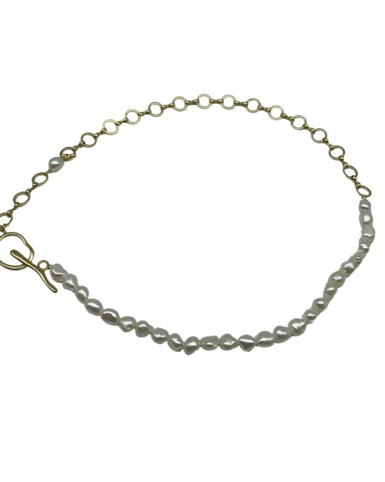Baroque Pearl Clavicle Chain