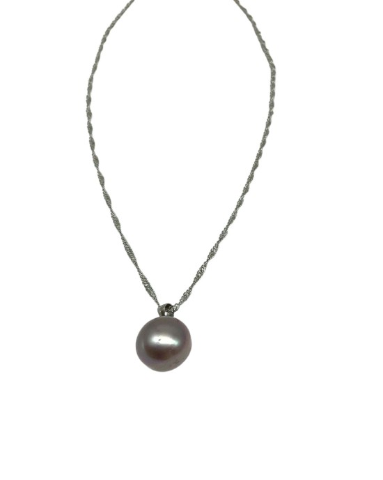 Purple Pearl Necklace