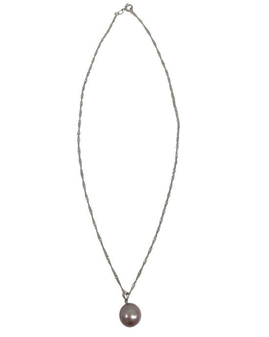 Purple Pearl Necklace
