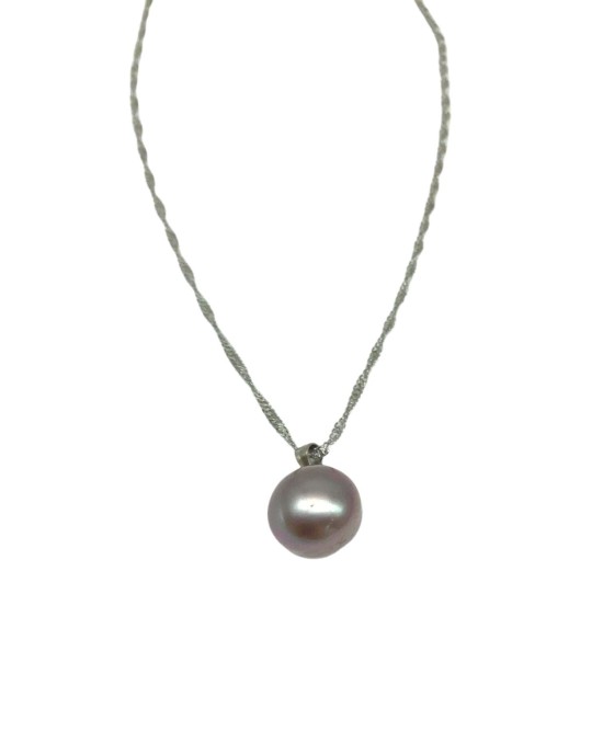 Purple Pearl Necklace