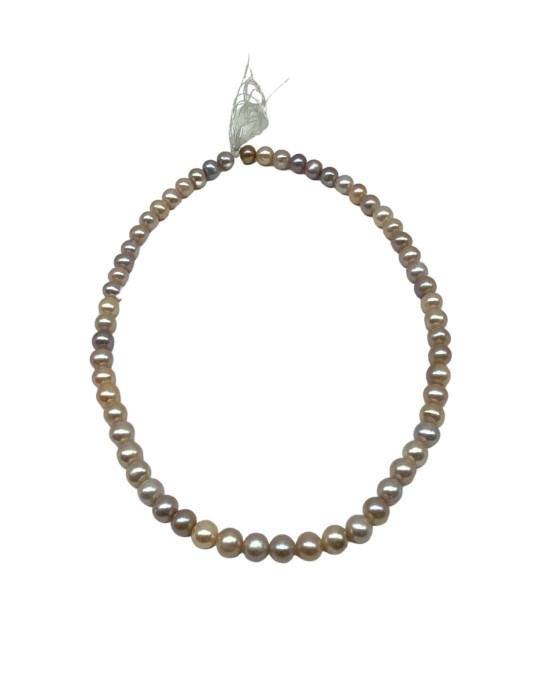 Colorful Beaded Pearl Necklace