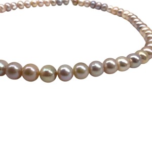 Colorful Beaded Pearl Necklace