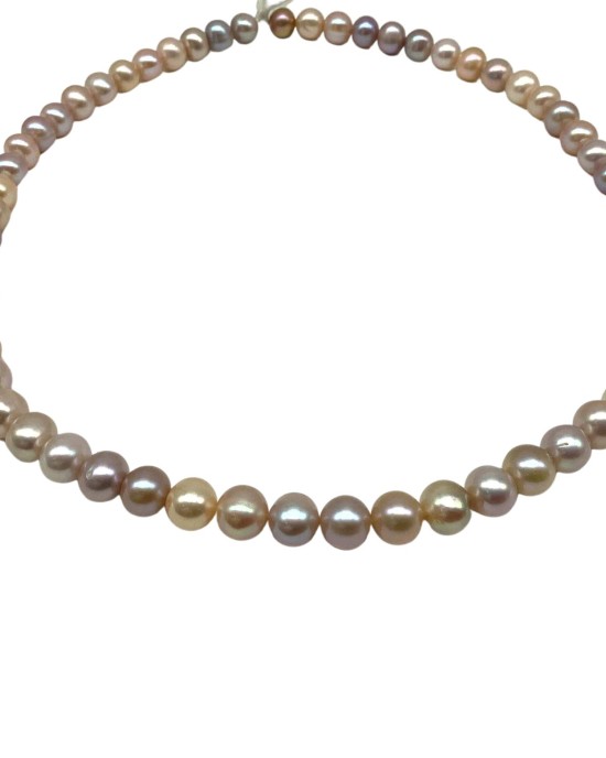 Colorful Beaded Pearl Necklace