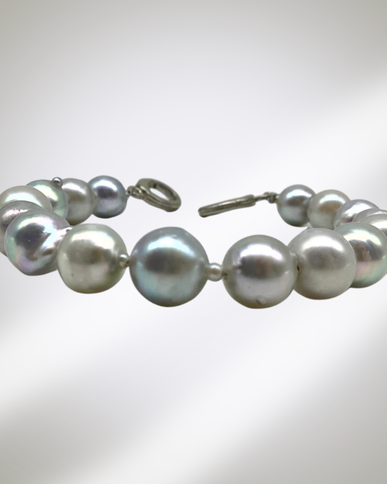 Grey Pearl Bracelet