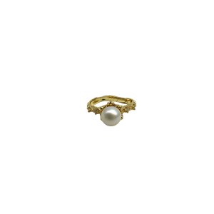 White Simple pearl Ring