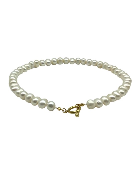 White Baroque Pearl Necklace